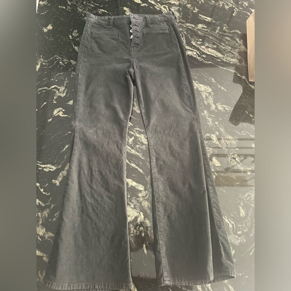 American Eagle High Rise Button Flare